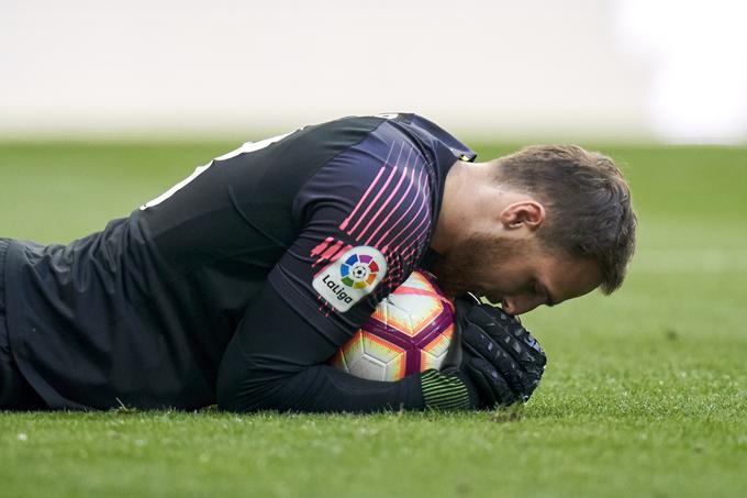 Jan Oblak, ki je po novem najbolje plačani nogometni vratar na svetu, spet ni prejel zadetka med vratnicama Atletica. | Foto: Getty Images