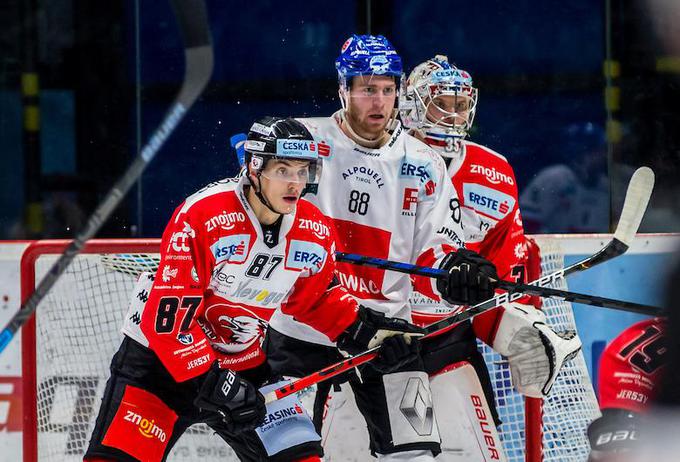 Miha Zajc je eden od redkih hokejistov, ki jih imajo Tirolci v uradnem igralskem kadru za prihodnjo sezono. | Foto: Sportida