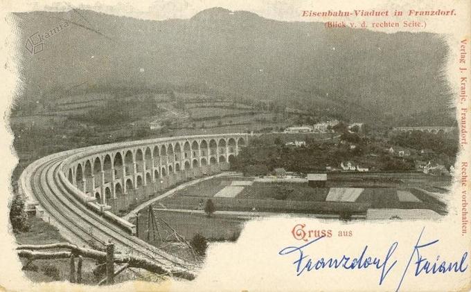 Borovniški viadukt se je ponašal s 581 metri dolžine in 38 metri višine. | Foto: Kamra.si