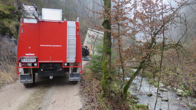 tovornjak reševanje | Foto: Freiwillige Feuerwehr Kirchberg