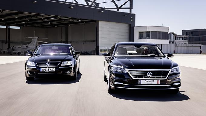 Stari in novi phaeton, ki nikoli ni prišel v serijsko proizvodnjo. | Foto: Volkswagen