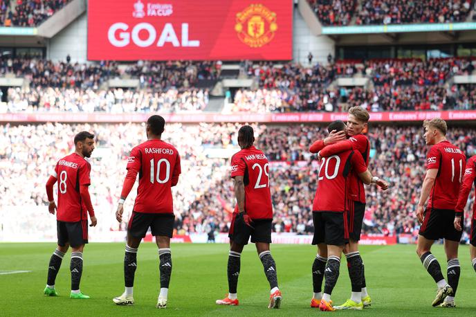 Manchester United  Scott McTominay |  Scott McTominay je ob koncu prvega polčasa zadel za vodstvo favoriziranega Manchester Uniteda. | Foto Reuters