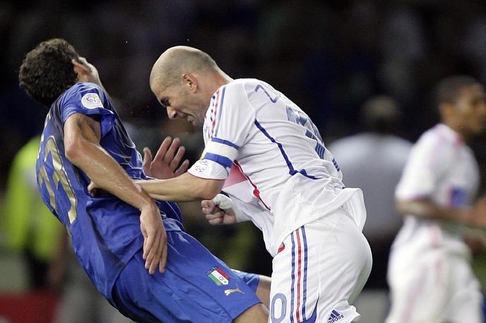 Marco Materazzi, Zinedine Zidane | Le kdo se ne spominja udarca, ko se je Zinedine Zidane znesel nad Marcom Materazzijem in v finalu SP prejel rdeči karton? | Foto Reuters