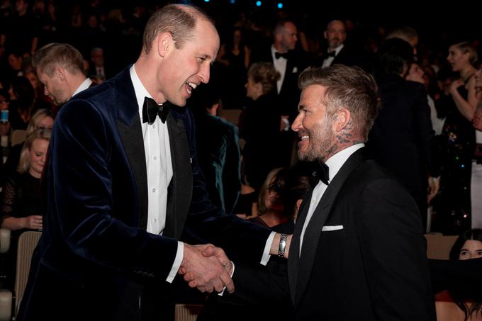 Prisrčno sta se pozdravila tudi z Davidom Beckhamom. | Foto: Reuters