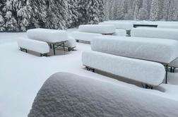 V tem delu Slovenije lahko pričakujemo tudi do meter snega #video #foto 