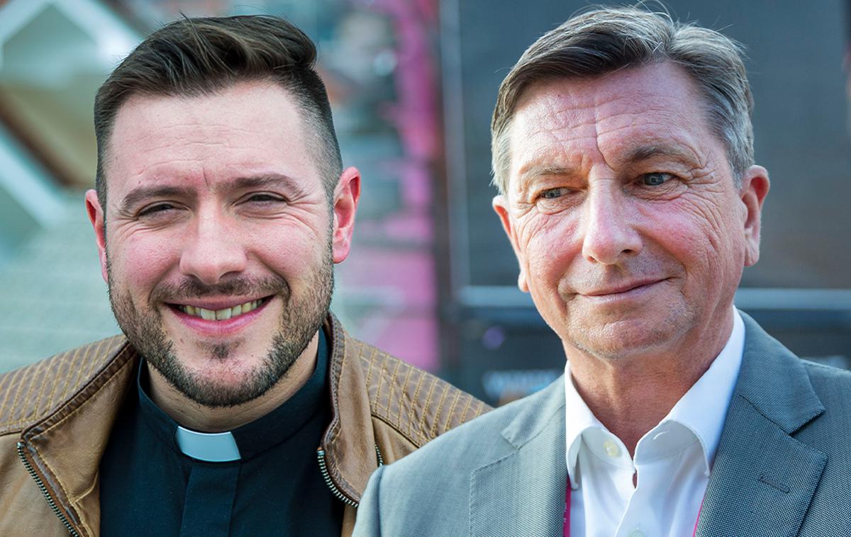 Borut Pahor, Martin Golob | Duhovnik Martin Golob se je v podcastu z Borutom Pahorjem dotaknil različnih tematik, med drugim tudi o zaljubljenosti in ljubezni. | Foto Ana Kovač