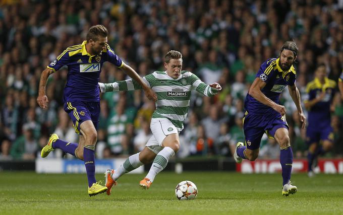 Najlepše trenutek v dresu Maribora je doživel na znamenitem gostovanju v Glasgowu, kjer so vijolice premagale Celtic in mu preprečile nastop v elitni ligi prvakov. | Foto: Reuters