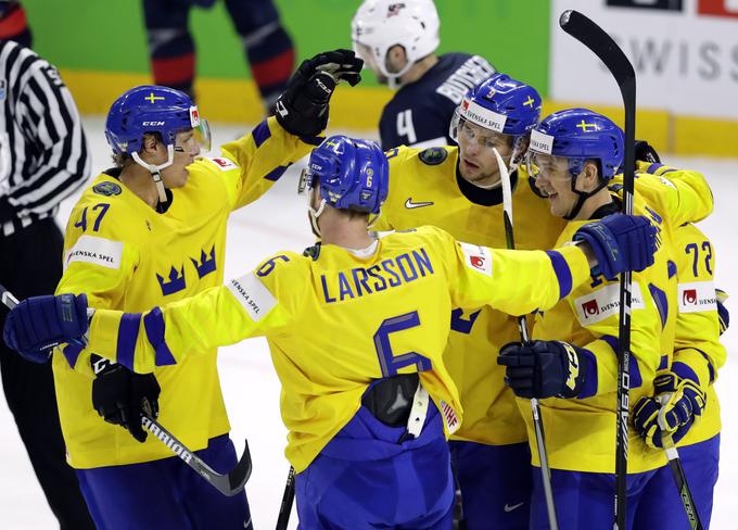 Švedi bodo še drugič zapored zaigrali v finalu svetovnega prvenstva. Na Danskem po devetih tekmah še ne poznajo poraza. | Foto: Reuters