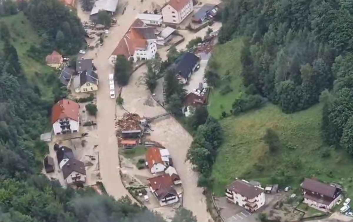Črna na Koroškem | Črna na Koroškem je med območji, ki so jih nedavne poplave najbolj prizadele. | Foto Slovenska policija