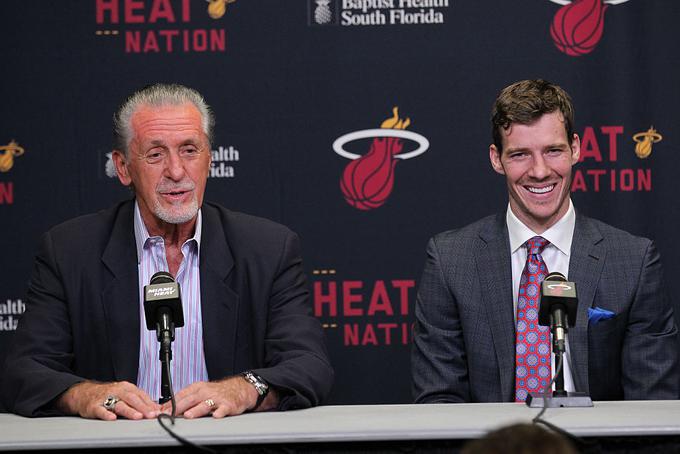 Kritike direktorja Miami Heat Pata Rileya (levo) so bile upravičene, pravi Goran Dragić. | Foto: Guliverimage/Getty Images