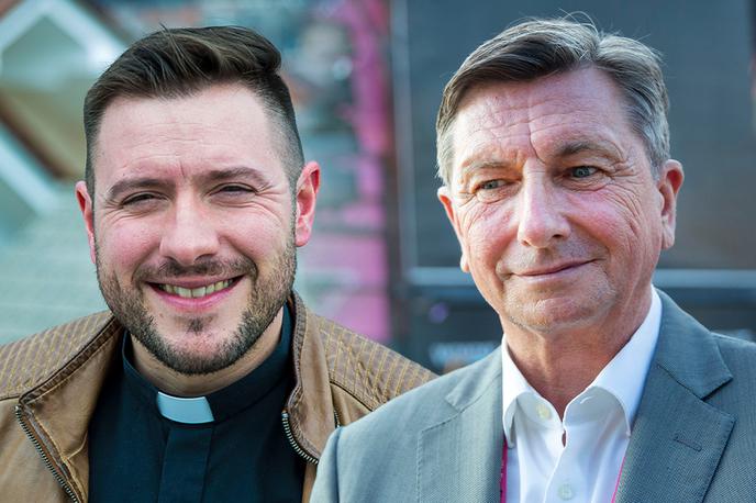 Borut Pahor, Martin Golob | Duhovnik Martin Golob se je v podcastu z Borutom Pahorjem dotaknil različnih tematik, med drugim tudi o zaljubljenosti in ljubezni. | Foto Ana Kovač
