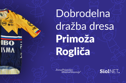 Dobrodelna dražba podpisane majice Primoža Rogliča