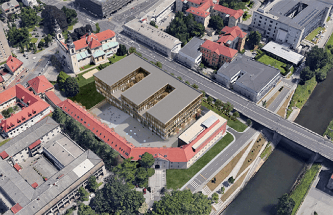 Gradnja kampusa Vrazov trg pri Roški cesti bo stala skoraj 60 milijonov evrov. | Foto: Multiplan arhitekti