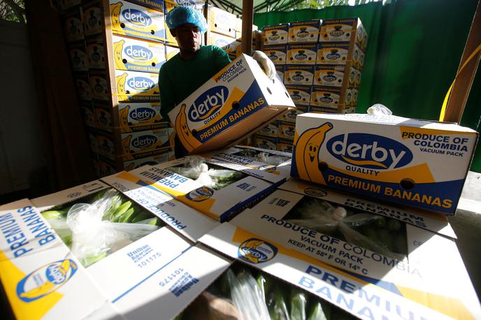 Derby banane | Kokaina v pošiljki banan blagovne znamke Derby ni bilo, pravijo v podjetju Rastoder. | Foto Reuters