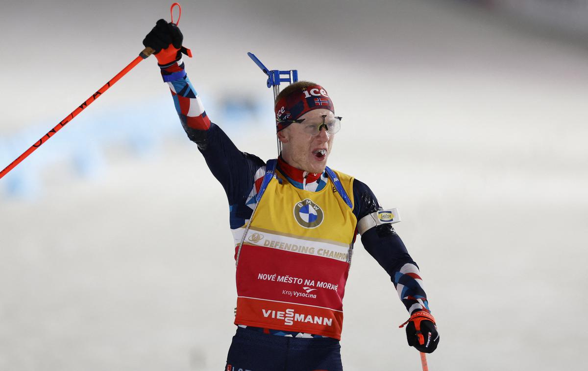 Johannes Thingnes Boe | Johannes Thingnes Boe je osvojil še 18. zlato odličje na svetovnih prvenstvih.  | Foto Guliverimage