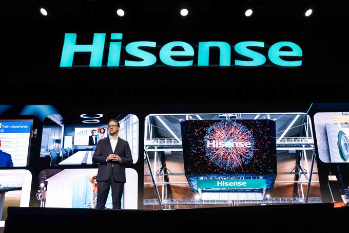 David Gold, predsednik Hisense Americas, med osrednjim nagovorom. | Foto: Hisense