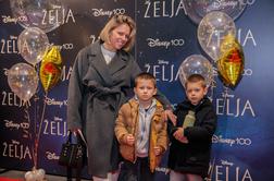 Čarobna premiera Disneyjeve Želje v kino privabila otroke in znane obraze