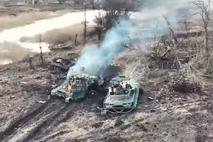 Napad drona na ruska tanka