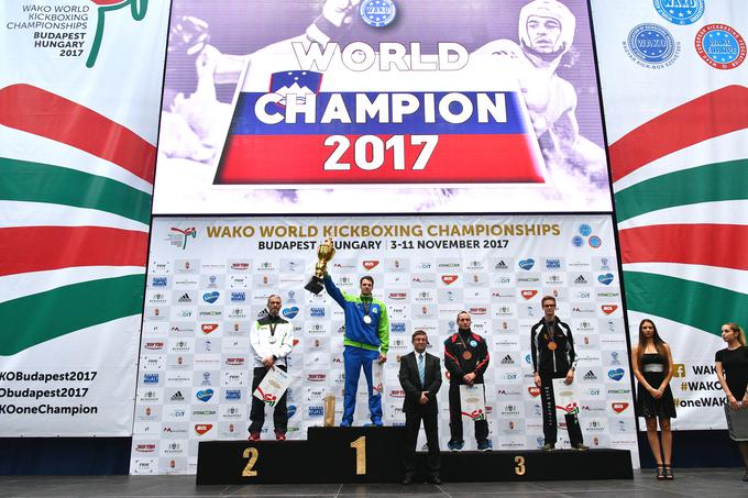 Kikbokser Tilen Zajc je svetovni prvak v disciplini pointfighting v kategoriji do 74 kilogramov in zmagovalec svetovne serije. | Foto: 