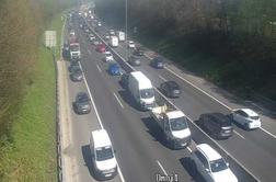 Na ljubljanski severni obvoznici dve prometni nesreči