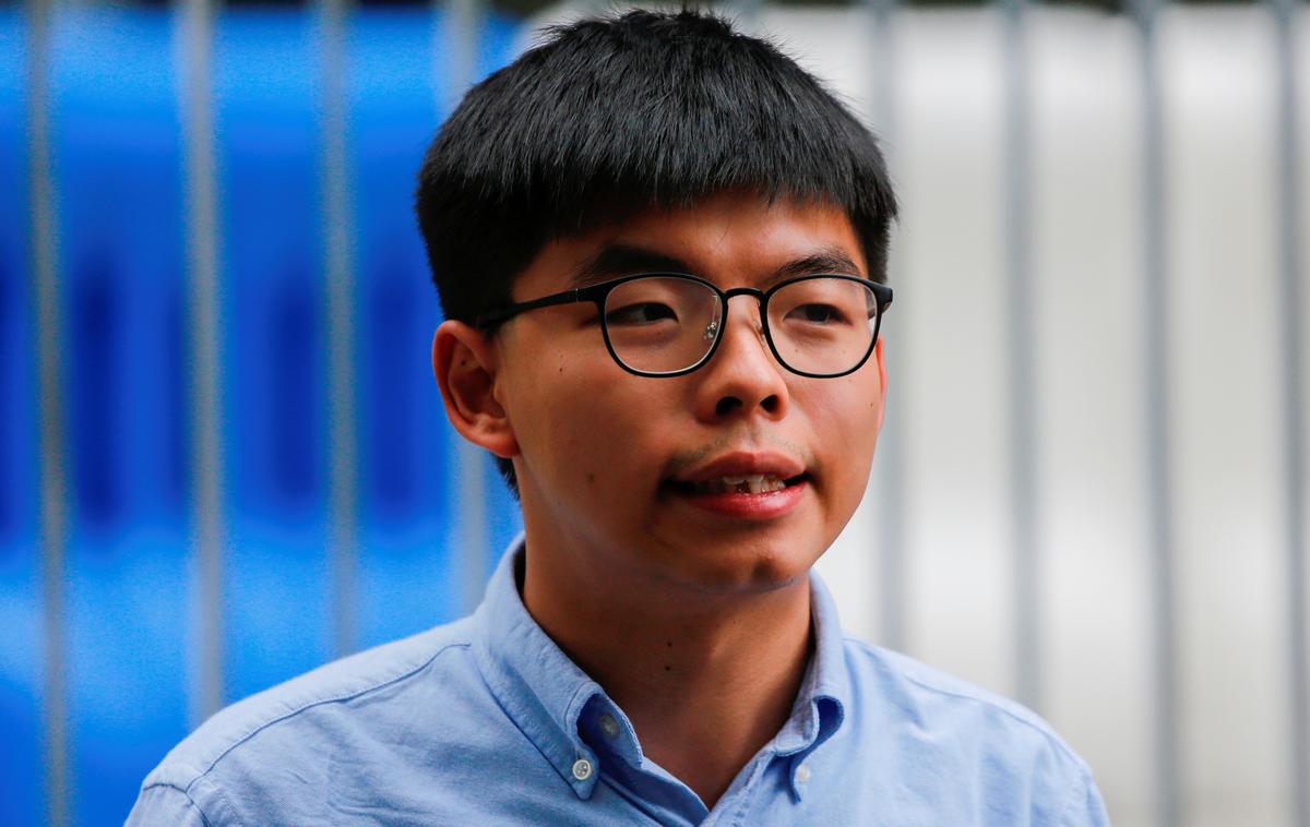 Joshua Wong | Joshua Wong po odločitvi sodišča ne bo smel kandidirati na novembrskih lokalnih volitvah v Hongkongu. | Foto Reuters