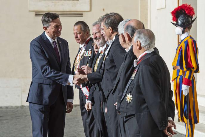 slo | Pahor je izrazil tudi upanje, da bo papež Frančišek lahko "vsaj za nekaj ur" obiskal Slovenijo, morda še letos. "To si zelo želim," je dejal. | Foto STA