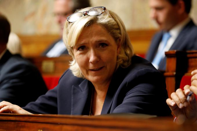 Zmagovalec evropskih volitev v Franciji je skrajno desni Nacionalni zbor pod vodstvom Marine Le Pen. | Foto: Reuters