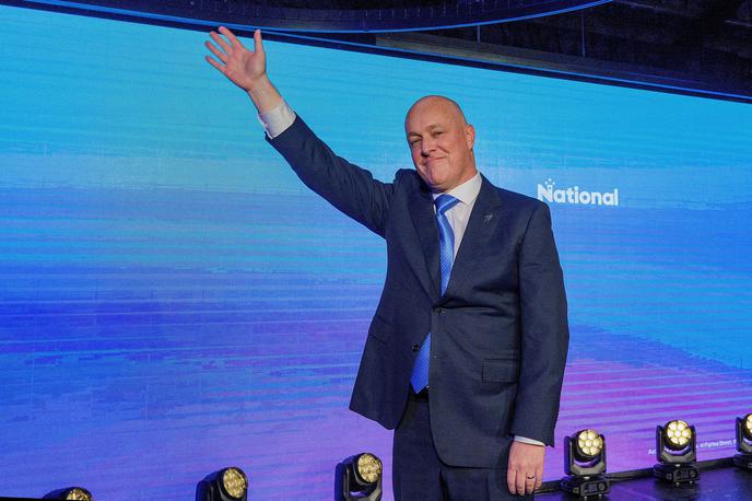 Novozelandski premier Christopher Luxon | Luxon, nekdanji izvršni direktor letalske družbe Air New Zealand, bo vodil tričlansko desno vlado, s katero se je po šestih letih končala vladavina levosredinske laburistične vlade. | Foto Reuters