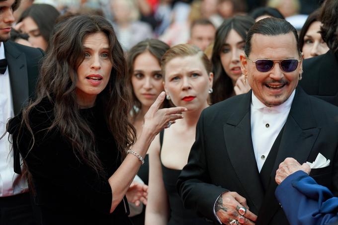 Johnny Depp z Maïwenn, soigralko in režiserko filma Jeanne du Barry | Foto: Guliverimage/Vladimir Fedorenko