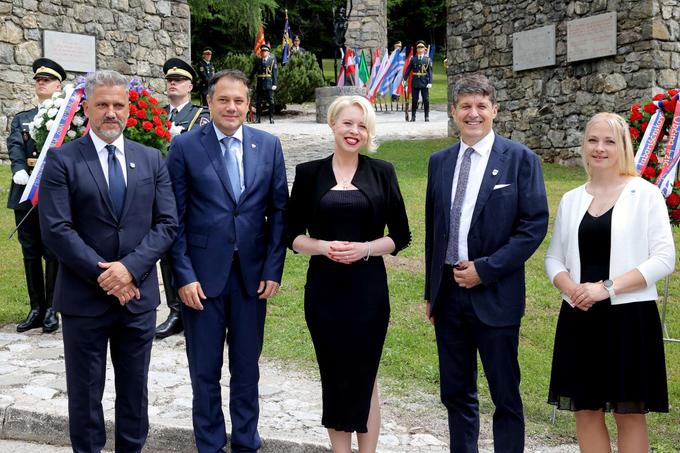 Slovesnosti se je udeležila tudi predsednica DZ Urška Klakočar Zupančič. | Foto: Matic Prevc/STA