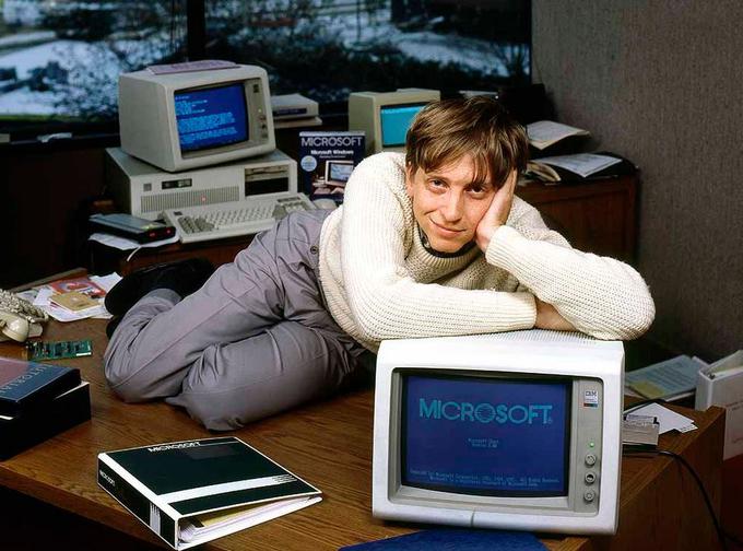 Ustanovitelj Microsofta, Bill Gates, je danes najbogatejši človek na svetu. | Foto: 
