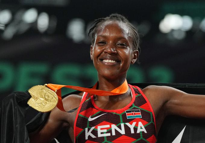 Faith Kipyegon je svetovna prvakinja že tretjič zapored. | Foto: Reuters