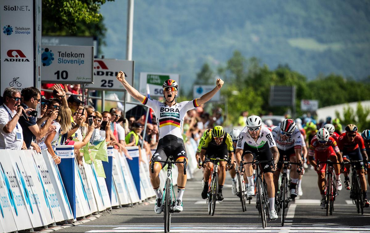 Pascal Ackermann, dirka po Sloveniji | German cyclists Pascal Ackermann (BORA – hansgrohe) is winner of the first stage of 26thTour of Slovenia.  | Foto Vid Ponikvar/Sportida