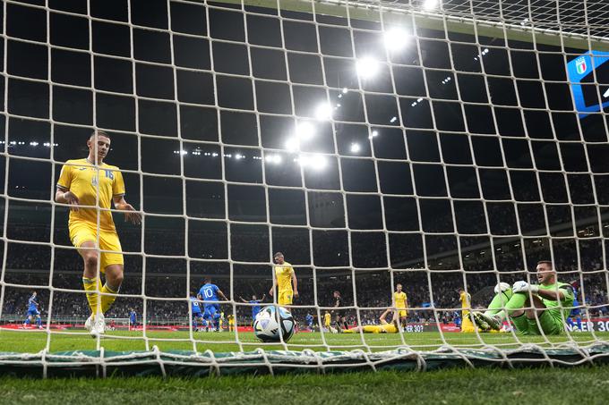 Ukrajina je pred tremi meseci v Milanu izgubila proti Italiji z 1:2, zato ji danes, tako Ukrajina kot Italija imata pred zadnjim krogom 13 točk, za napredovanje zadostuje le zmaga. | Foto: Guliverimage