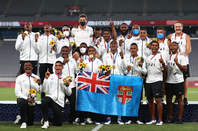 Fidži ragbi7 | Ragbi reprezentanca Fidžija je ubranila naslov olimpijskih prvakov. | Foto Reuters