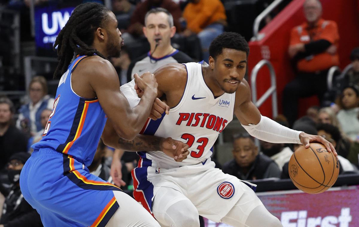 Detroit Pistons Jaden Ivey | Jaden Ivey je ob zmagi Detroita dosegel 19 točk. | Foto Reuters