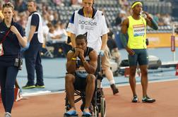 Jamajška "zver" atletsko stezo zapustila na invalidskem vozičku