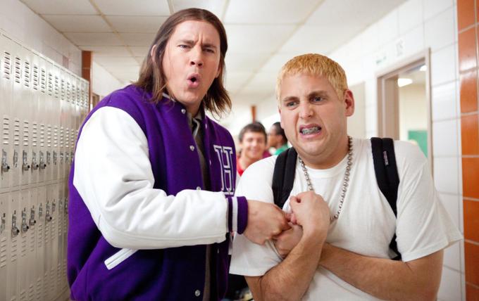 Channing Tatum in Jonah Hill. Zadnji je v srednješolskih časih v resnici želel, da bi bil videti kot Eminem. | Foto: IMDb