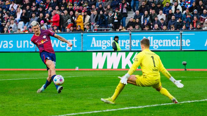 Benjamin Šeško je zabil svoj šesti gol v bundesligi. | Foto: Guliverimage