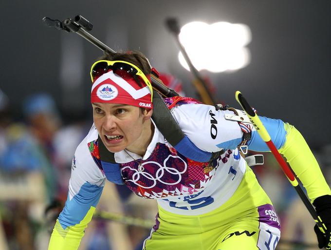 Teja Gregorin je bila pred štirimi leti bronasta, a je na letošnjih zimskih olimpijskih igrah ne bo, saj je suspendirana. | Foto: Reuters