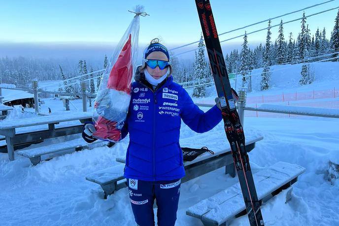 Eva Urevc | Eva Urevc je navdušila na pripravljalni tekmi na Finskem. | Foto Smučarska zveza Slovenije