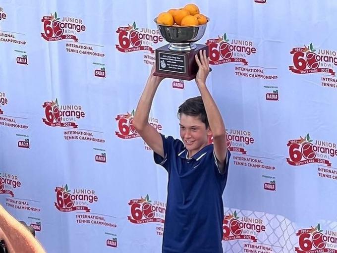 12-letni Svit Suljić spada v sam vrh teniških igralcev v kategoriji U12. | Foto: 