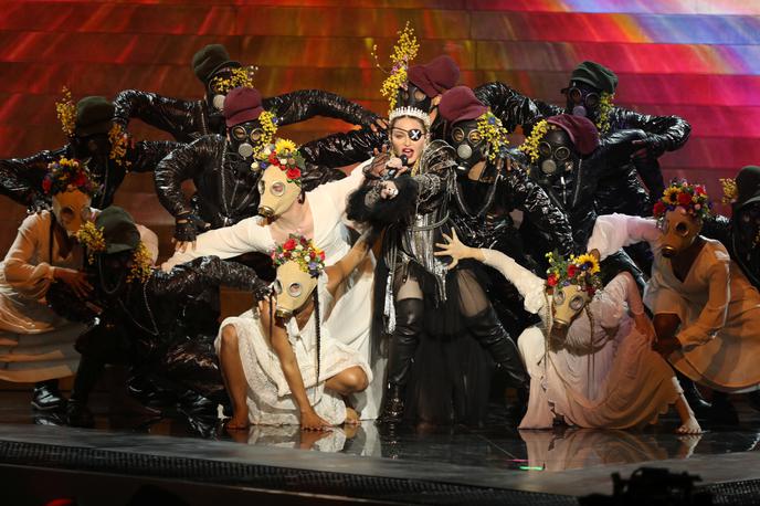 Madonna | Nekateri ljubitelji Evrovizije so razočarani nad Madonninim nastopom v Tel Avivu.  | Foto Reuters