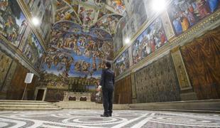 Odkrili risbo, ki je Michelangelova študija za Sikstinsko kapelo