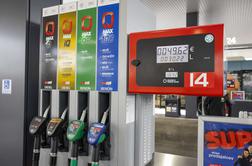 Cene bencina in dizla najverjetneje malenkost navzgor