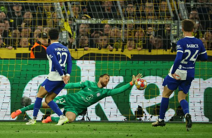 V 74. minuti pa je Oblaka premagal še severni sosed Marcel Sabitzer. Borussia se je tako po vodstvu s 4:2 znašla pred napredovanjem v polfinale. | Foto: Reuters