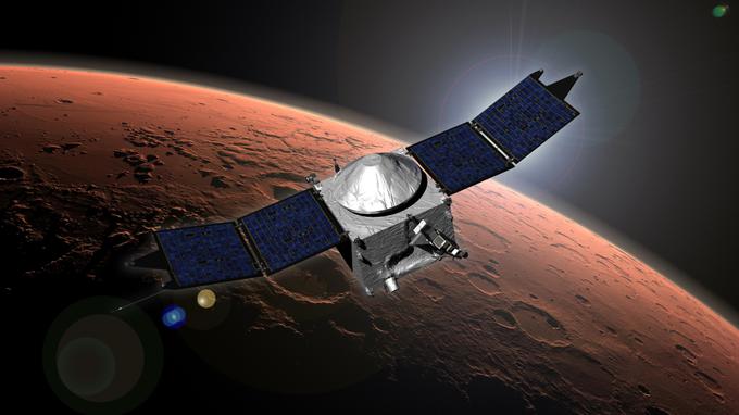 ... si lahko človeštvo planet Mars s procesom, imenovanim teraforming, spremeni v življenju prijazno okolje z atmosfero, ki vsebuje kisik, in površinskimi vodami. Elon Musk je pred kratkim predlagal, da bi to lahko storili z obmetavanjem Marsa z atomskimi bombami. | Foto: Reuters