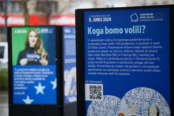 kampanja pred evropskimi volitvami | Čeprav Slovenci menimo, da bi morala biti vloga evropskega parlamenta pomembnejša, tega nato z udeležbo na evropskih volitvah ne podkrepimo. | Foto STA