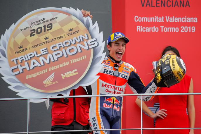 Marc Marquez | Svetovni prvak Marc Marquez je dobil tudi domačo dirko v Valencii, zaključno preizkušnjo sezone 2019. | Foto Reuters