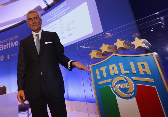Predsednik FIGC Gabriele Gravina želi končati sezono serie A. | Foto: Guliverimage/Getty Images